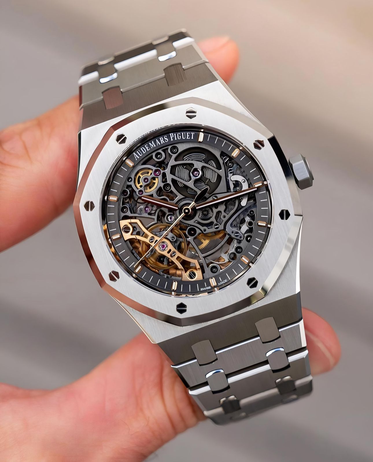 Audemars Piguet Royal Oak Skeleton Open Heart Stainless Steel 41mm Automatic Men’s Watch