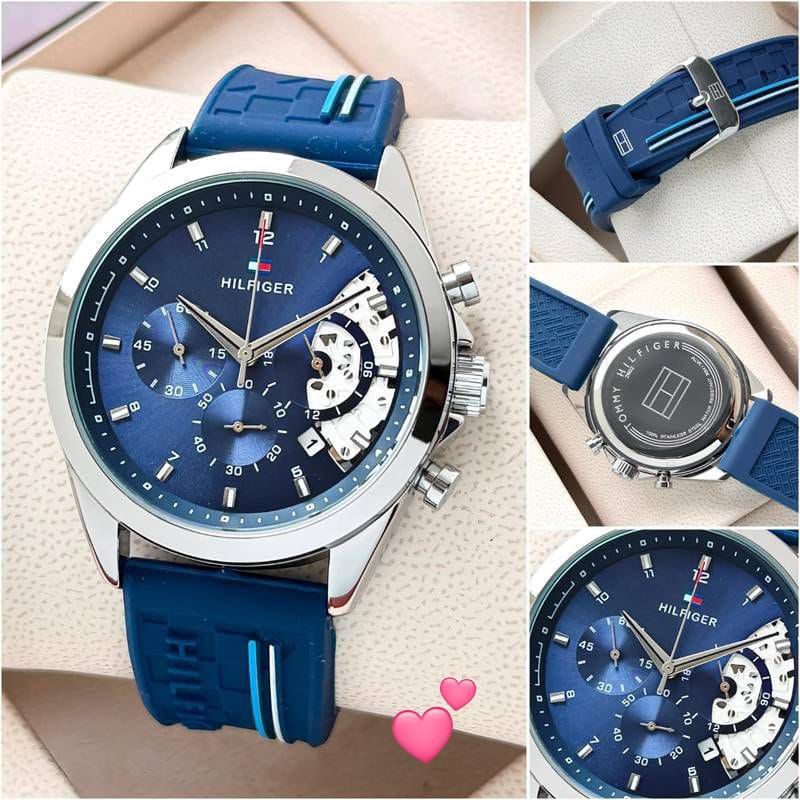 Tommy Hilfiger Blue Dial Chronograph 43mm Quartz Movement Men's Watch - Image 5