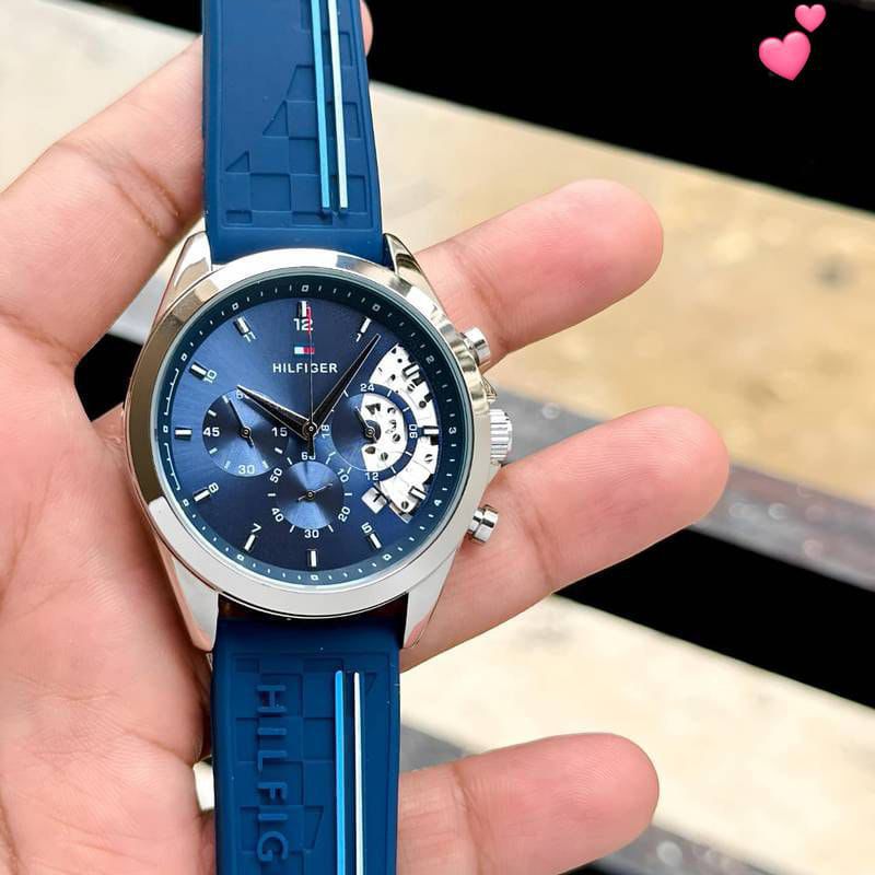 Tommy Hilfiger Blue Dial Chronograph 43mm Quartz Movement Men's Watch - Image 3