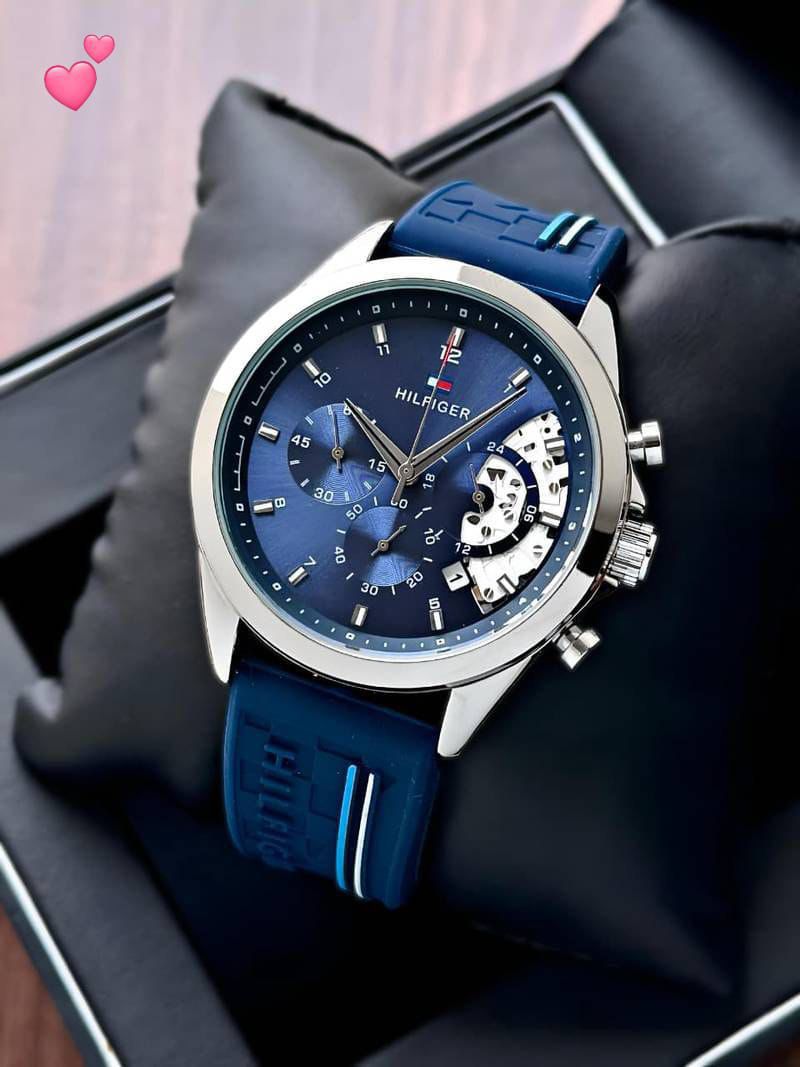 Tommy Hilfiger Blue Dial Chronograph 43mm Quartz Movement Men's Watch - Image 2