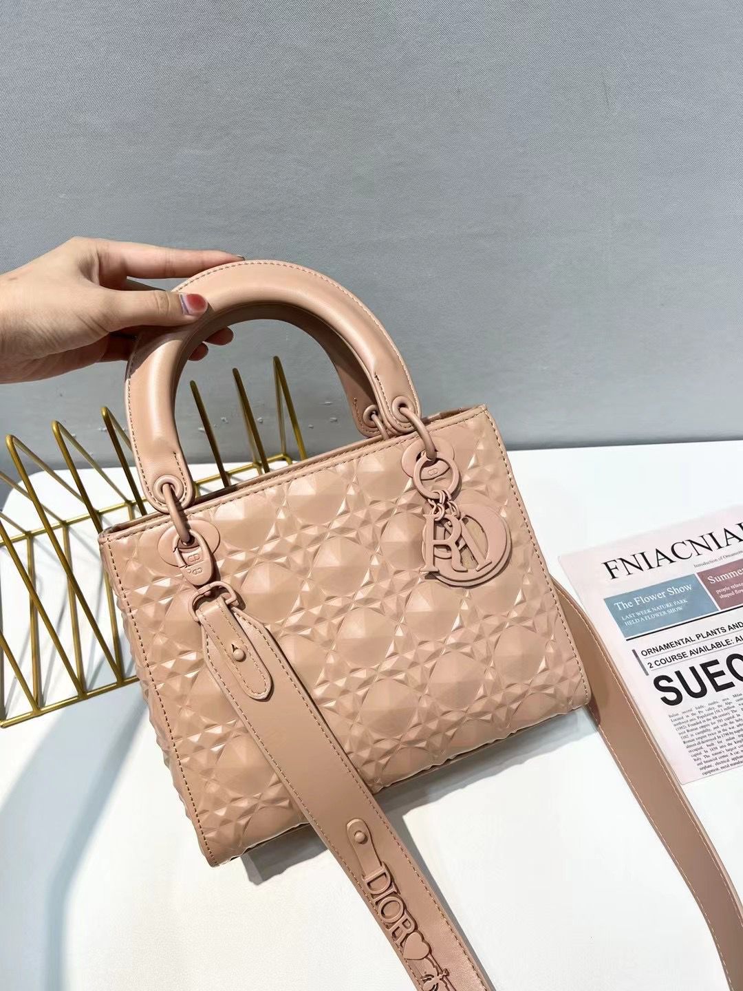 Dior Lady Dior My ABCDior Diamond Cannage Women's Handbag - Image 2