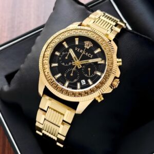 Versace Greca Action Gold 44mm Chronograph Men's Watch