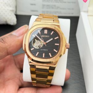 Seiko Mod Nautilus Edition 41mm Open Heart Automatic Men's Watch