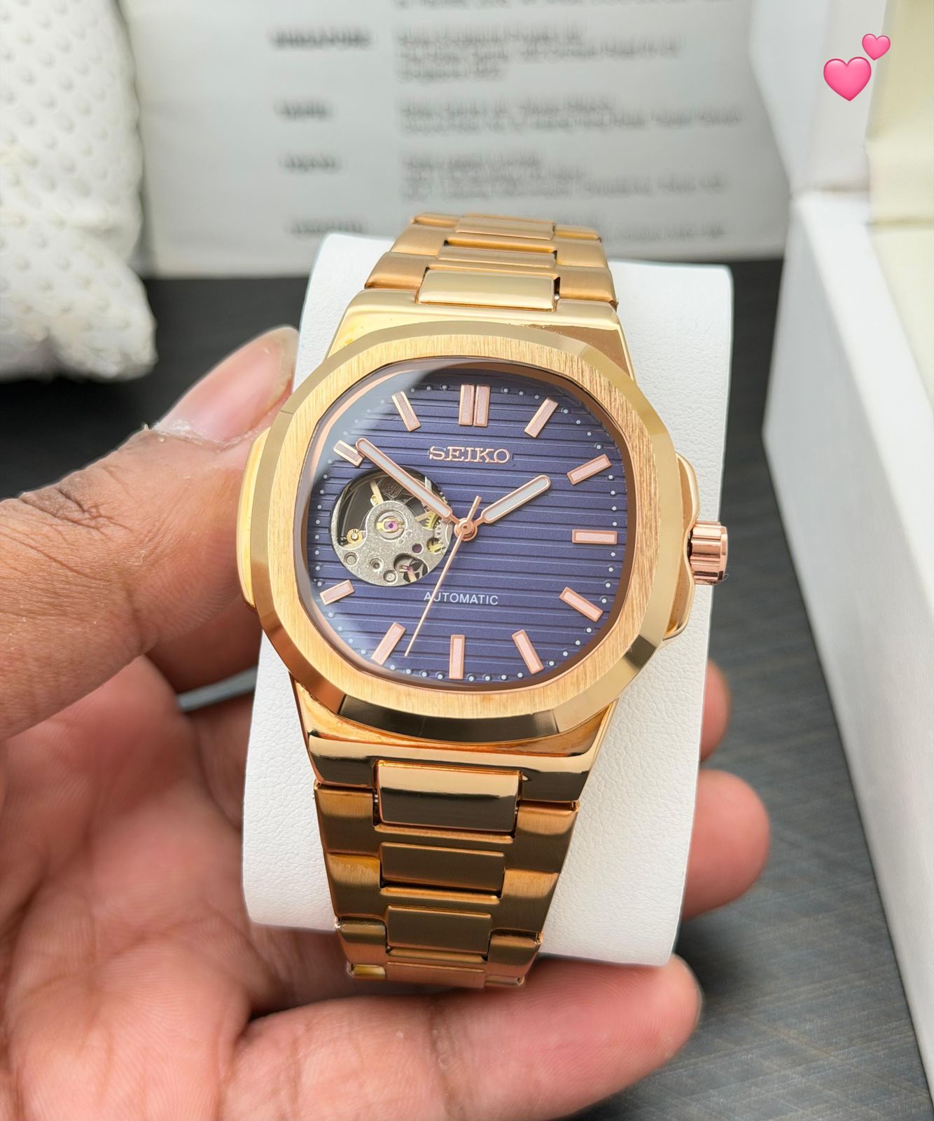 Seiko Mod Nautilus Edition 41mm Open Heart Automatic Men's Watch - Image 2