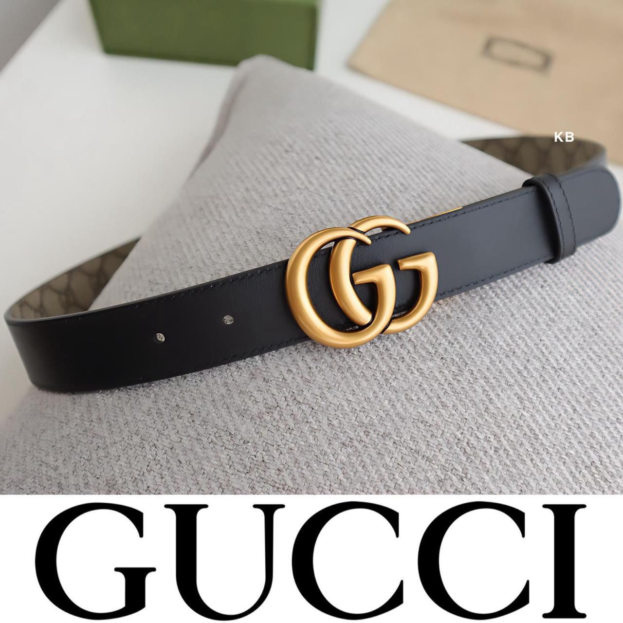 Gucci GG Marmont Reversible GG Supreme Canvas Belt - Image 2