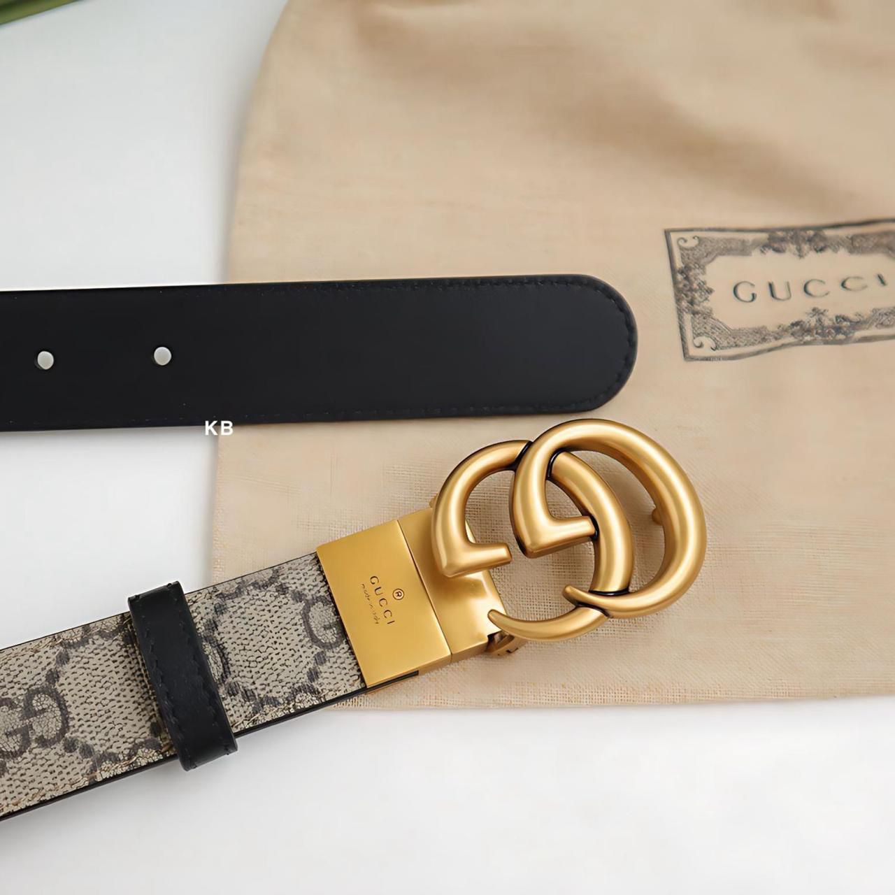 Gucci GG Marmont Reversible GG Supreme Canvas Belt - Image 3
