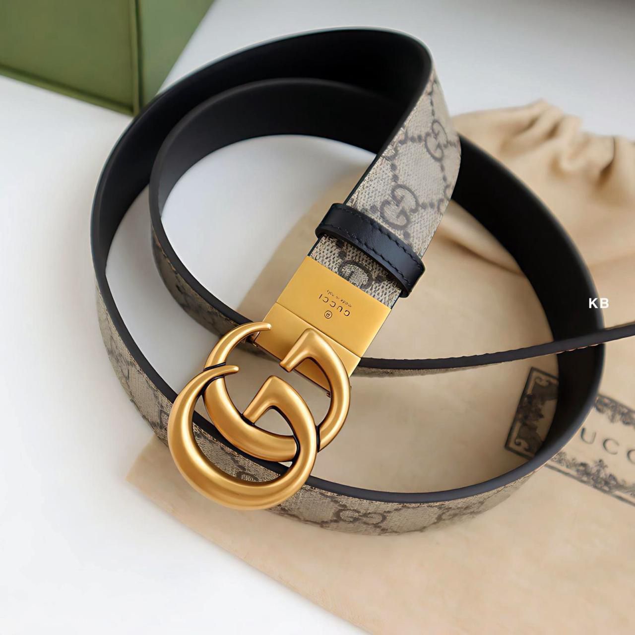 Gucci GG Marmont Reversible GG Supreme Canvas Belt - Image 4