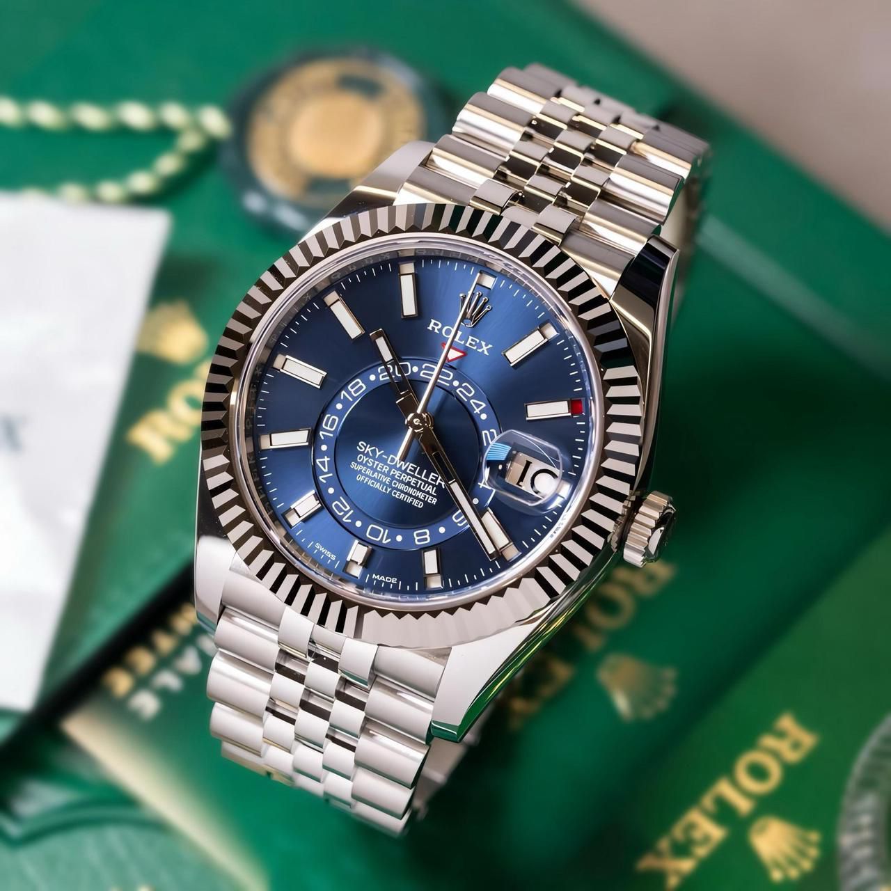 Rolex Sky-Dweller Blue Dial Stainless steel 42mm Automatic Men's Watch - Image 2