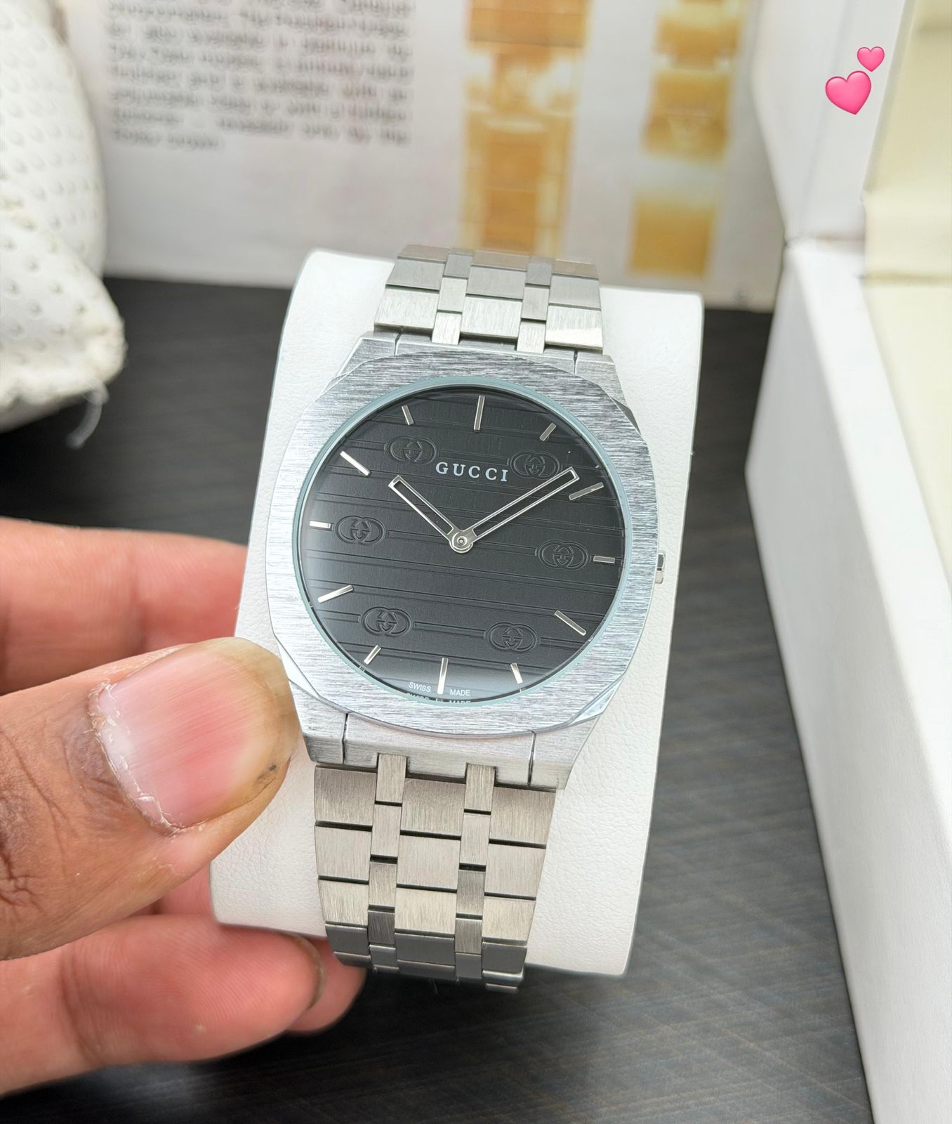 Gucci 25H Two-Tone Swiss Made Stainless Steel Quartz Movement Men's Watch - Image 2