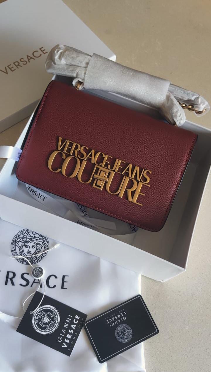 Versace Jeans Couture Saffiano Leather Chain Crossbody Women's Bag - Image 2