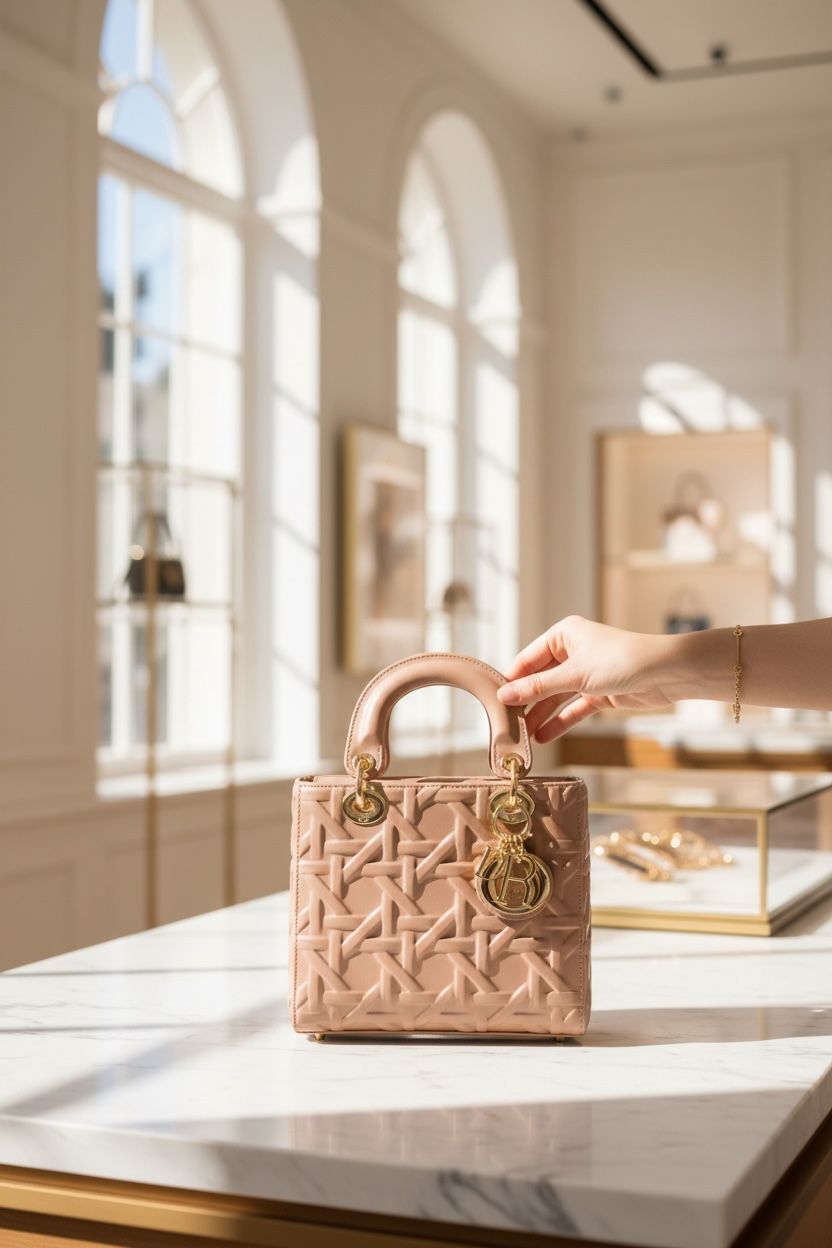 Dior Small Lady Dior My ABCDior  Signature Cannage Stitching Women's Bag - Image 3