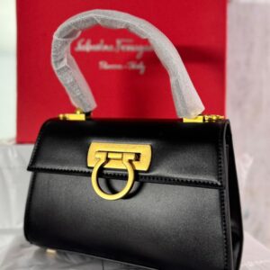 Salvatore Ferragamo Iconic Gancini-Clasp Top Handle Women's Bag