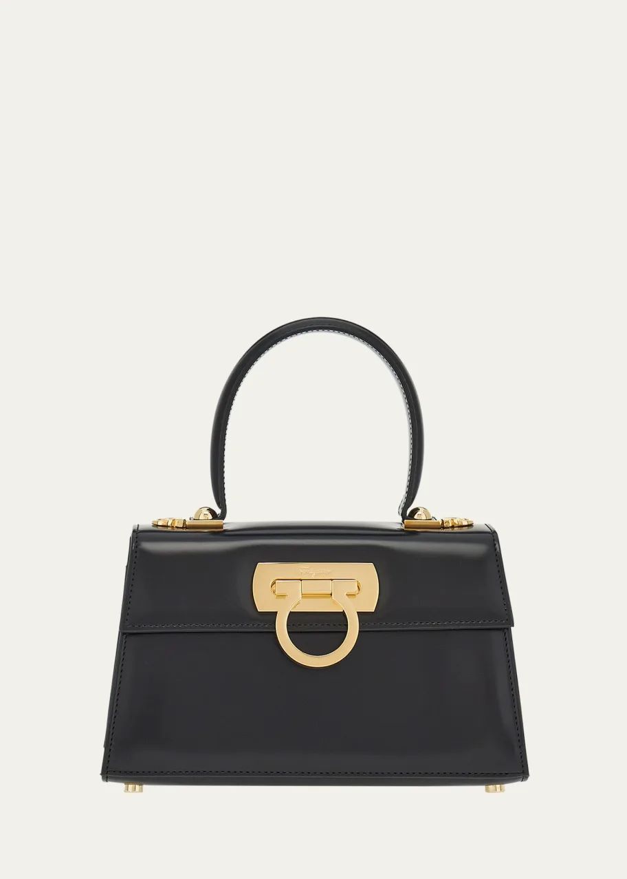 Salvatore Ferragamo Iconic Gancini-Clasp Top Handle Women's Bag - Image 3