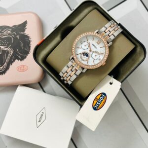 Fossil Jacqueline Sun Moon 36mm Multifunction Quartz Movement Stainless Steel Women's Watch