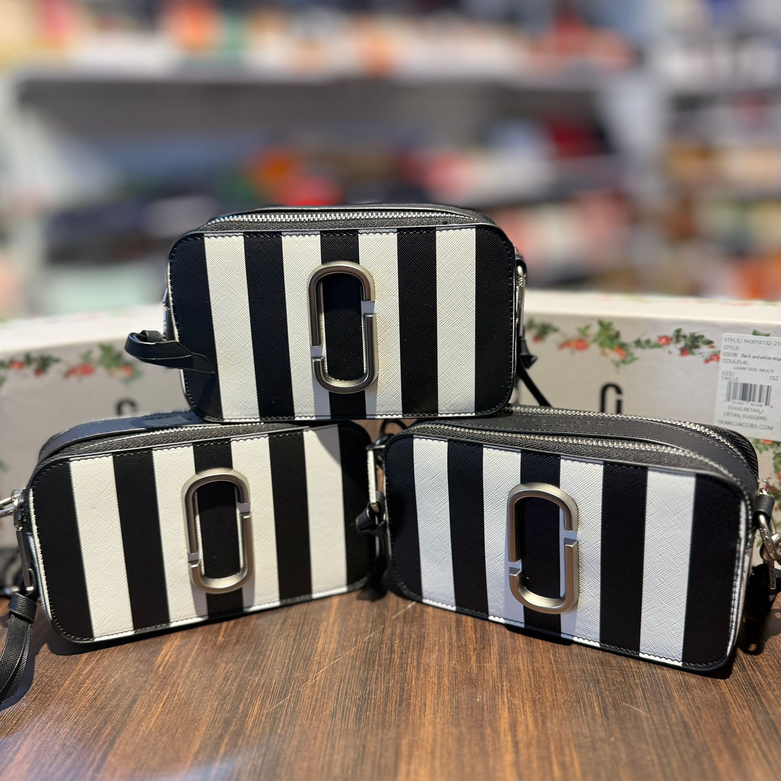 Marc Jacobs The Snapshot Stripe Crossbody Women's Bag - Image 2