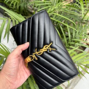 Saint Laurent Cassandre Matelassé Flap Pouch Ladies handbag