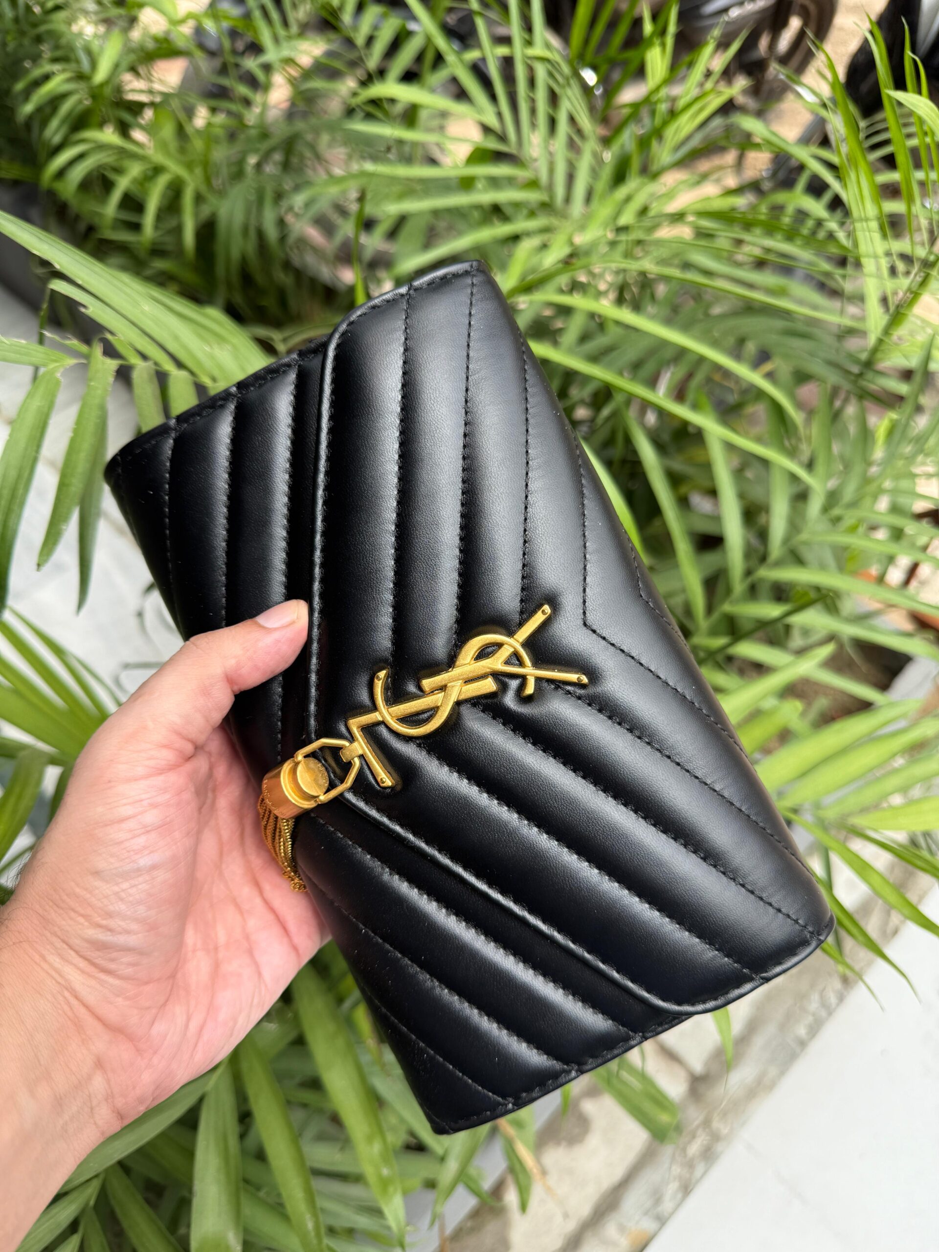 Saint Laurent Cassandre Matelassé Flap Pouch Ladies handbag