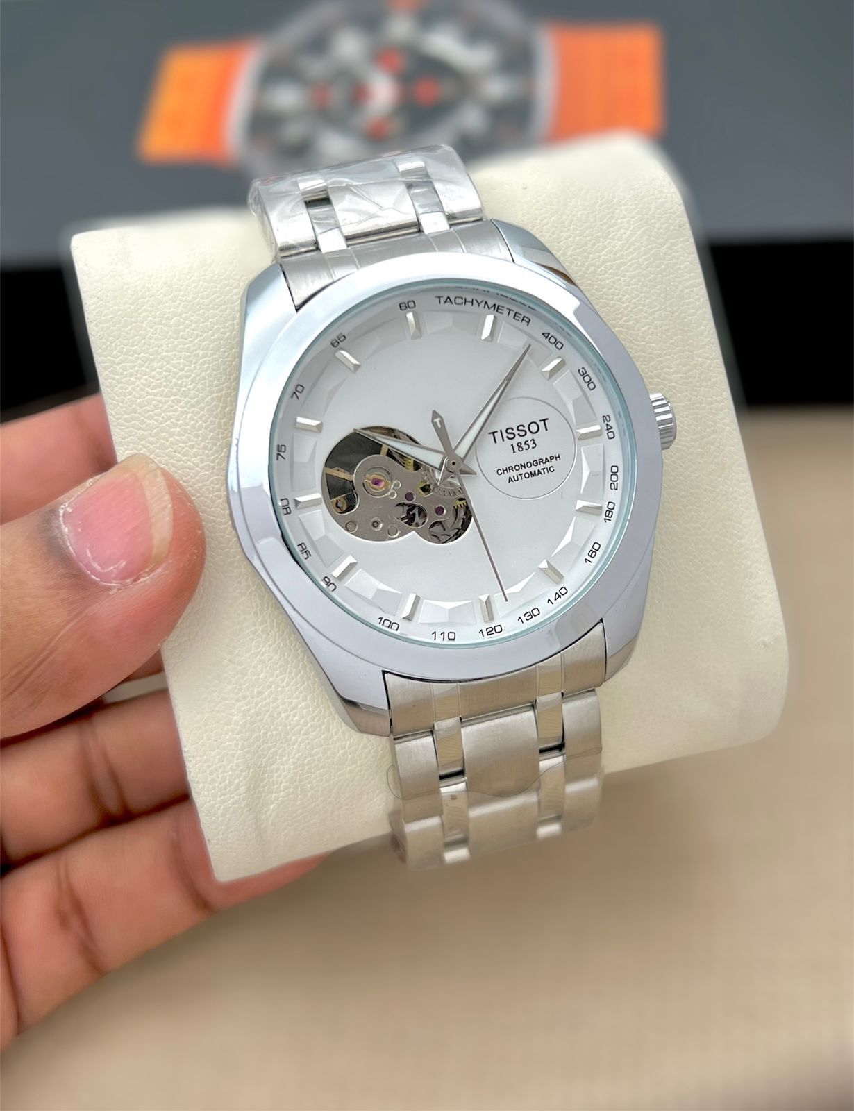 Tissot Couturier Automatic Open Heart Men's Luxury Watch - Image 4