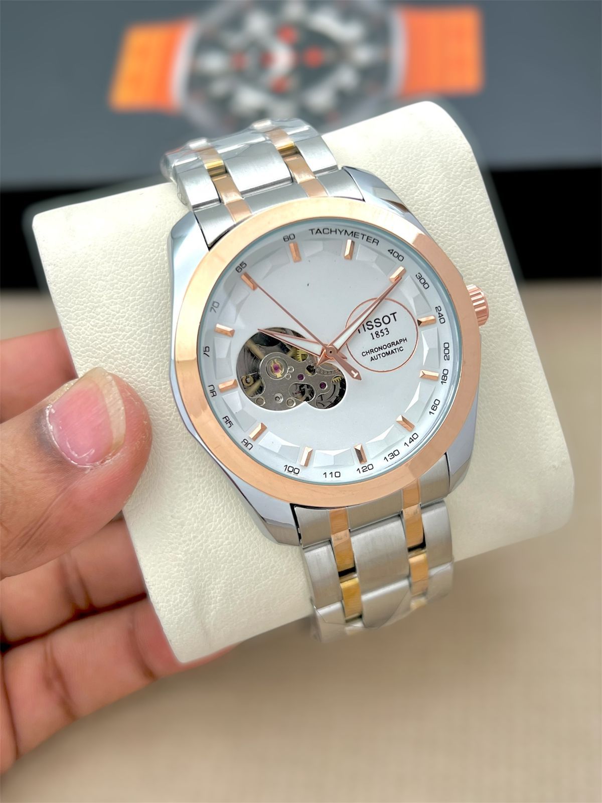 Tissot Couturier Automatic Open Heart Men's Luxury Watch - Image 5