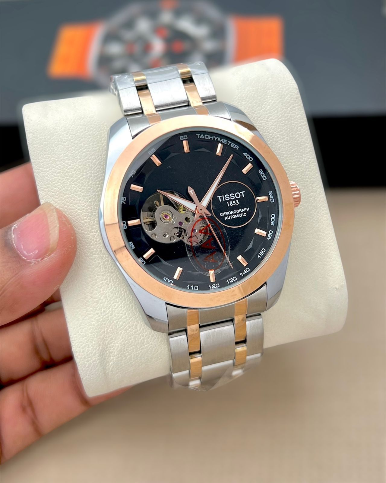 Tissot Couturier Automatic Open Heart Men's Luxury Watch - Image 7