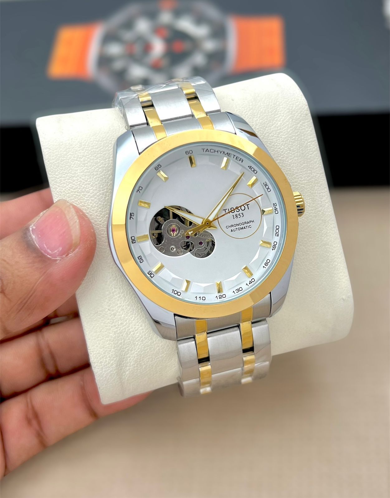 Tissot Couturier Automatic Open Heart Men's Luxury Watch - Image 9