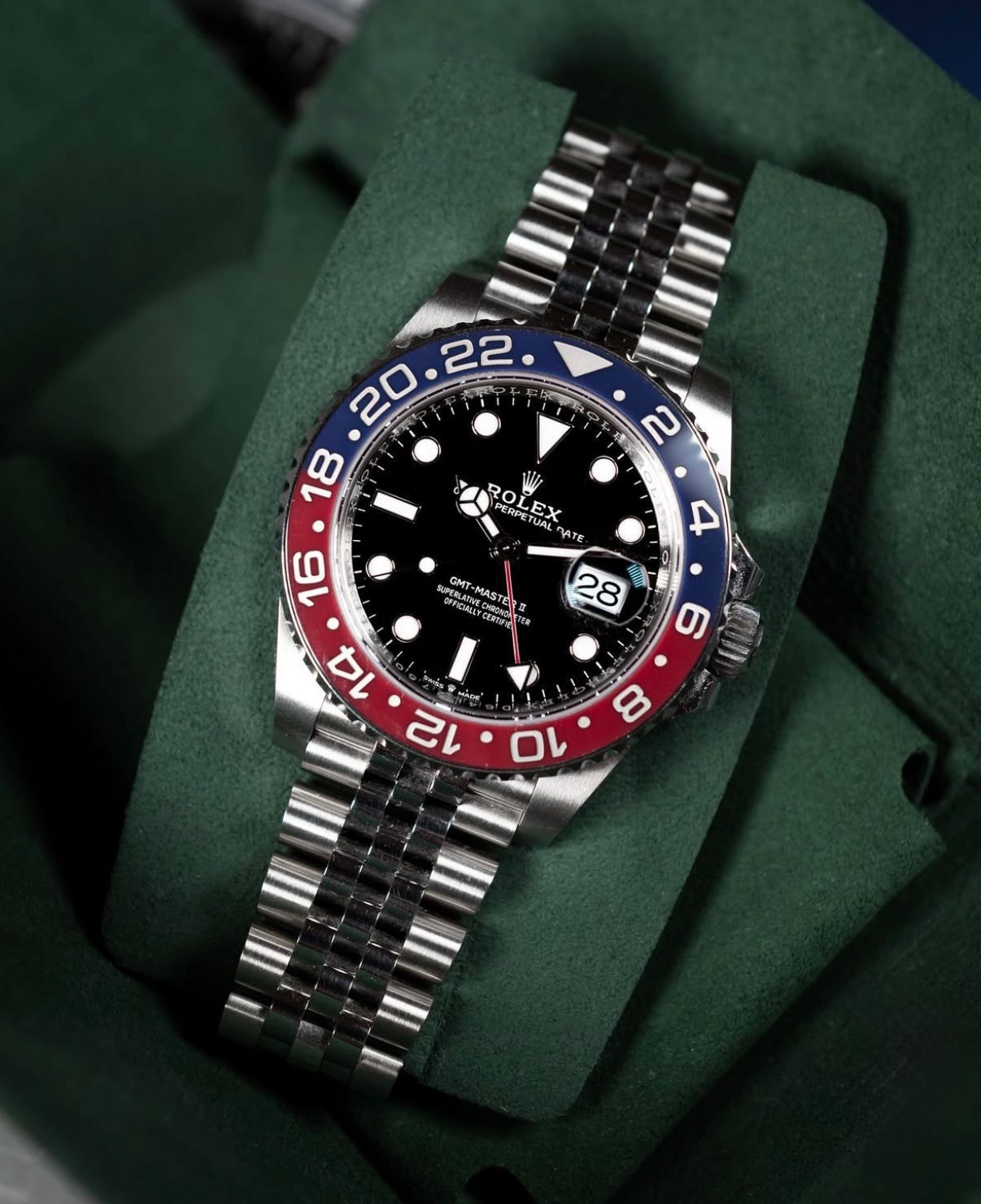 Rolex GMT-Master II Pepsi Bezel Jubilee Bracelet Luxury Automatic Men's Watch - Image 3