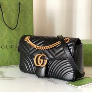Gucci GG Marmont Small Matelassé Leather Shoulder Bag For Women