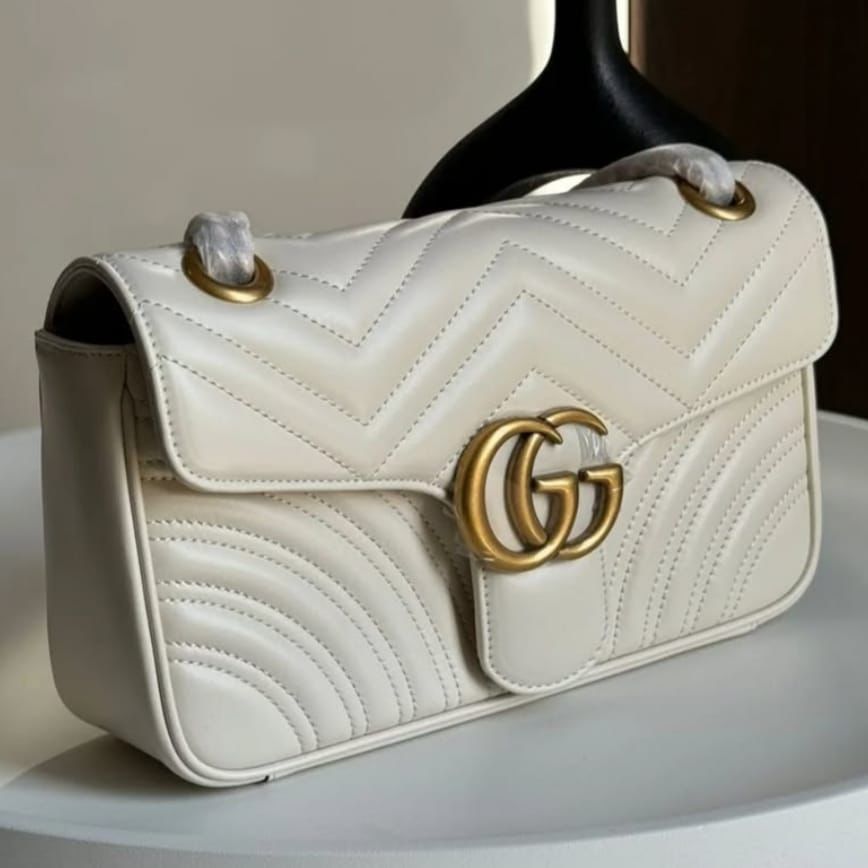 Gucci GG Marmont Small Matelassé Leather Shoulder Bag For Women - Image 2