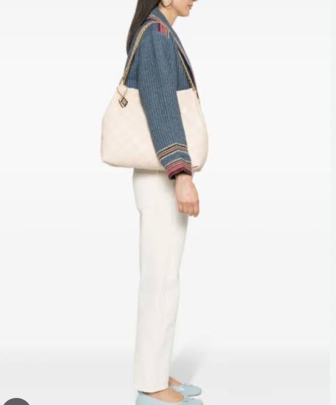 Tory Burch Fleming Soft Quilted Leather Drawstring Women's Shoulder Bag - Image 3