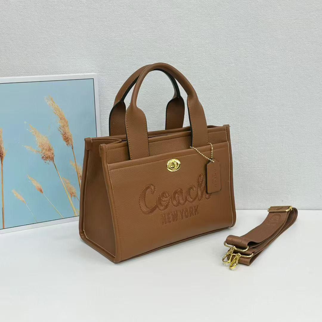 Coach Cargo Tote 26 Pebble Leather Bag For Women - Image 2