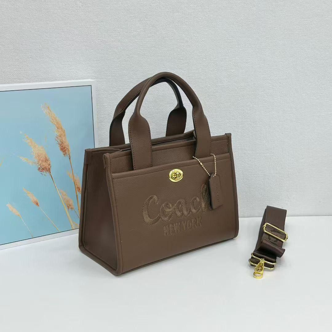 Coach Cargo Tote 26 Pebble Leather Bag For Women - Image 3