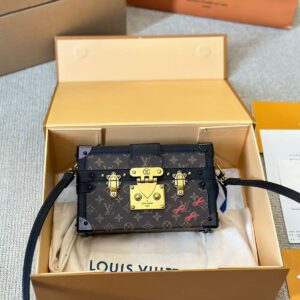 Louis Vuitton Petite Malle Monogram Canvas Trunk Women's Handbag