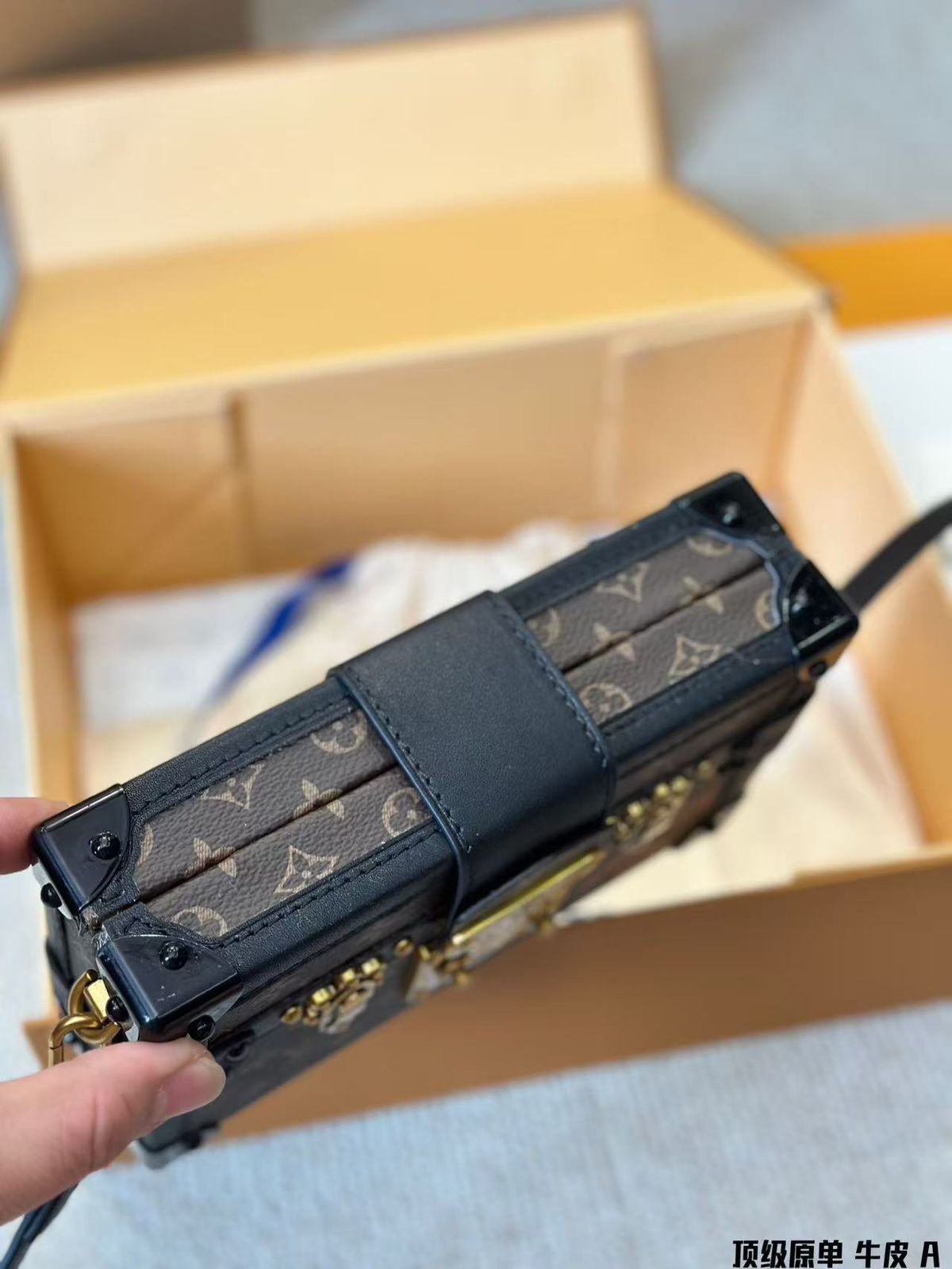 Louis Vuitton Petite Malle Monogram Canvas Trunk Women's Handbag - Image 3