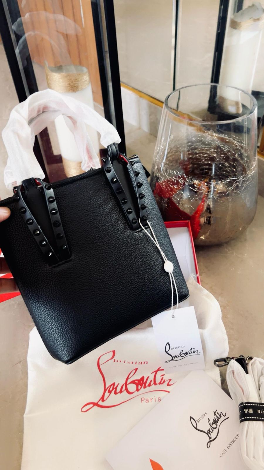 Christian Louboutin Cabata Leather Women's Mini Tote Bag - Image 3