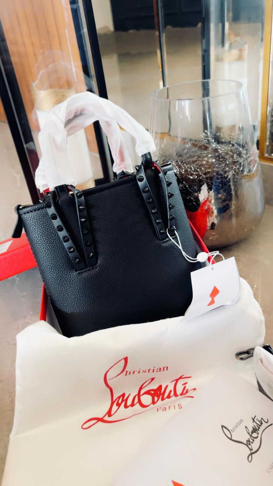 Christian Louboutin Cabata Leather Women's Mini Tote Bag - Image 2