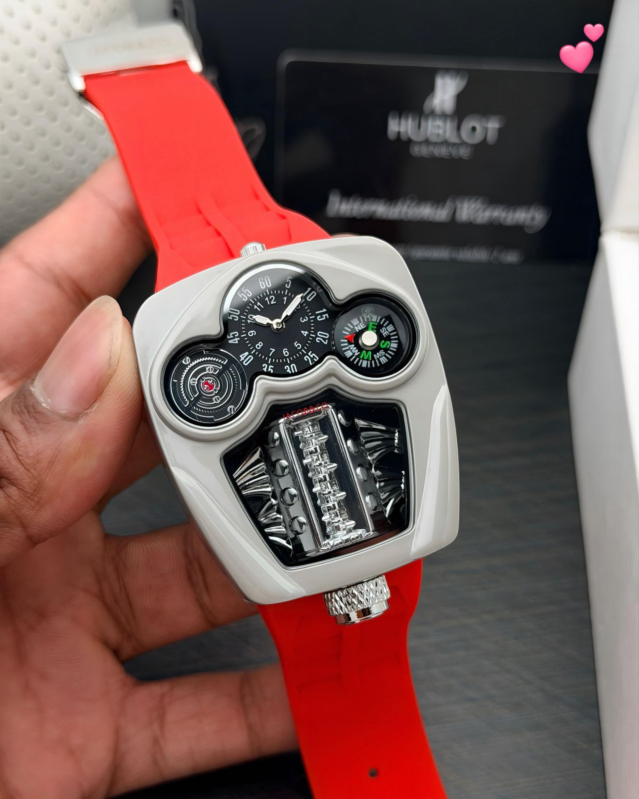 Jacob & Co. Bugatti Tourbillon 44mm Quartz Movement Luxury Men’s Watch - Image 4