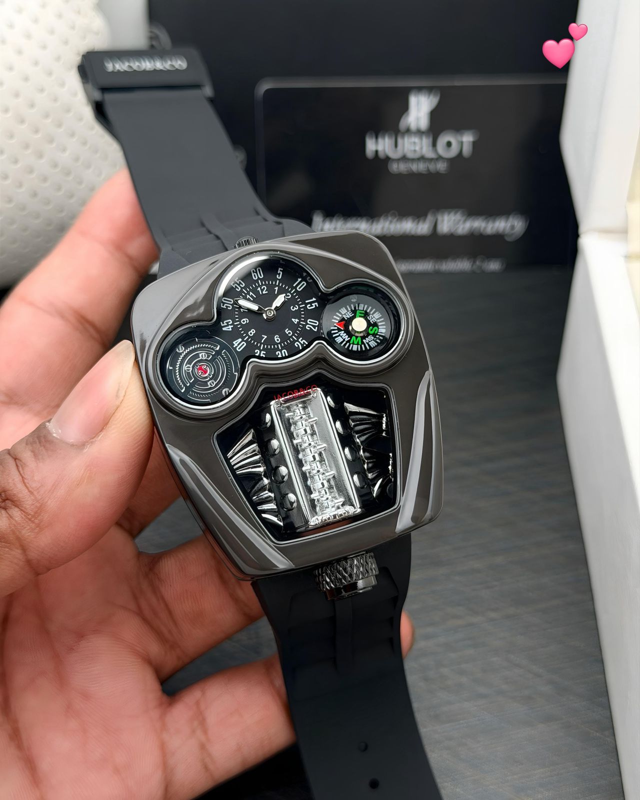 Jacob & Co. Bugatti Tourbillon 44mm Quartz Movement Luxury Men’s Watch - Image 6