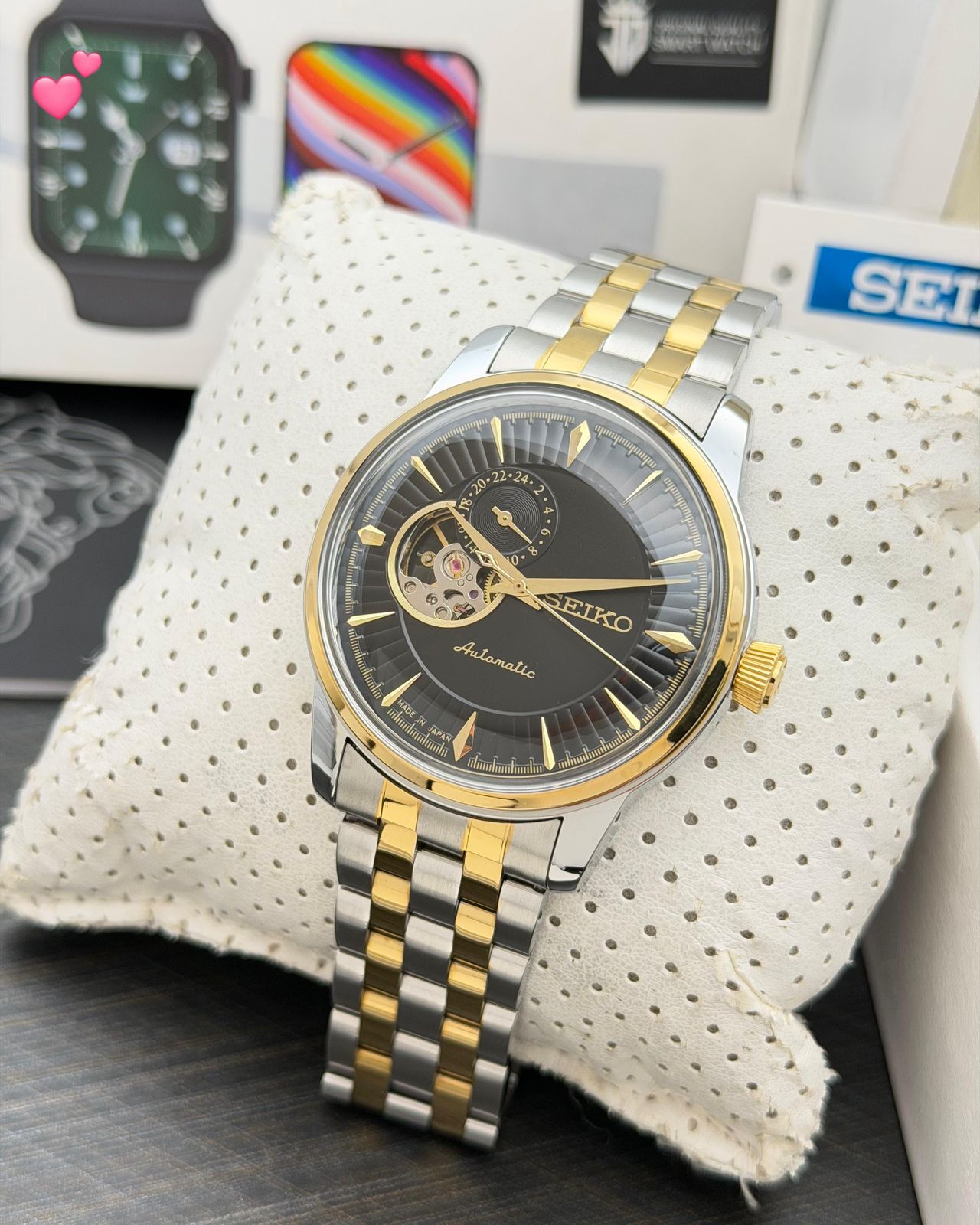 Seiko Presage Cocktail Time Open Heart Dial 43mm Automatic Men's Watch - Image 4