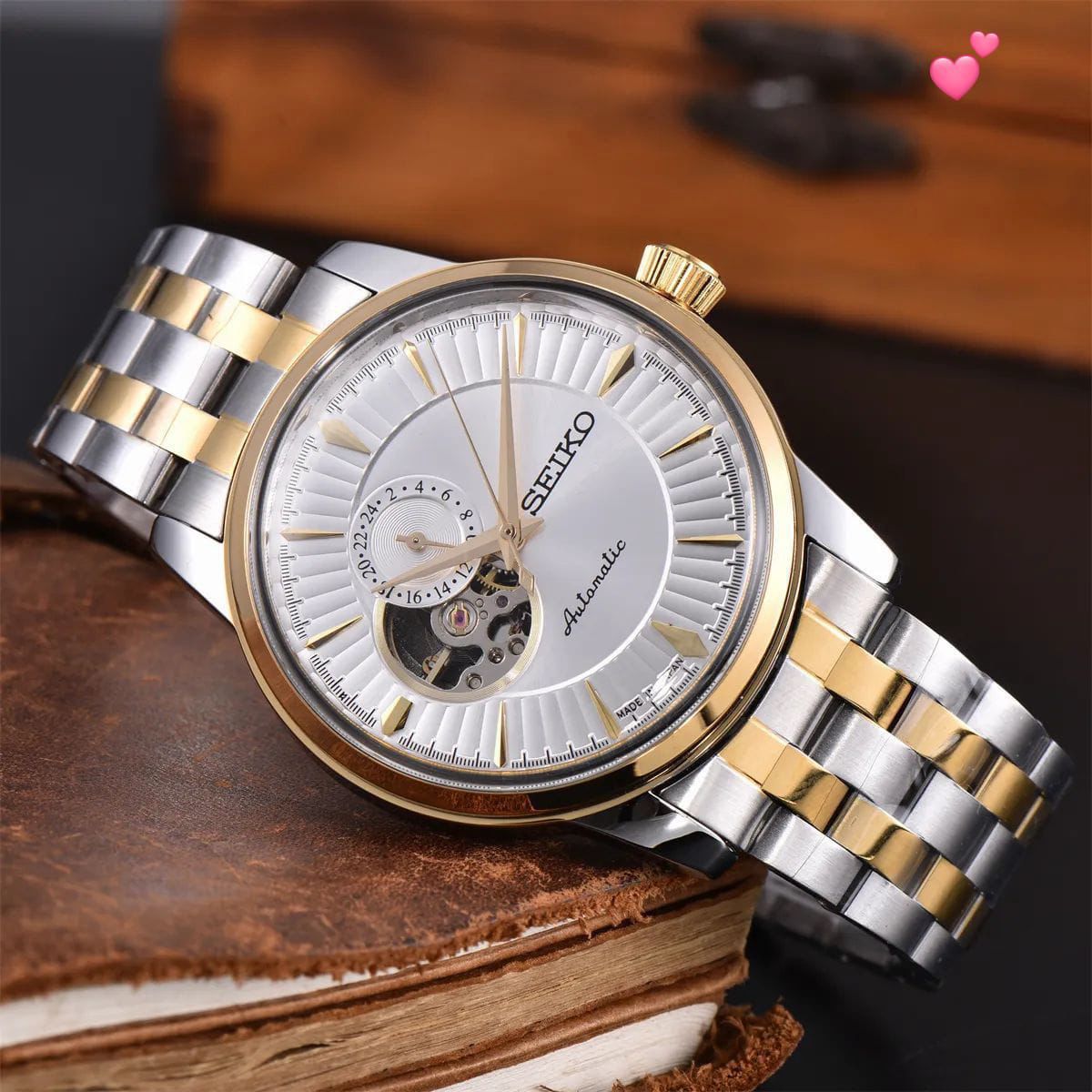 Seiko Presage Cocktail Time Open Heart Dial 43mm Automatic Men's Watch - Image 2