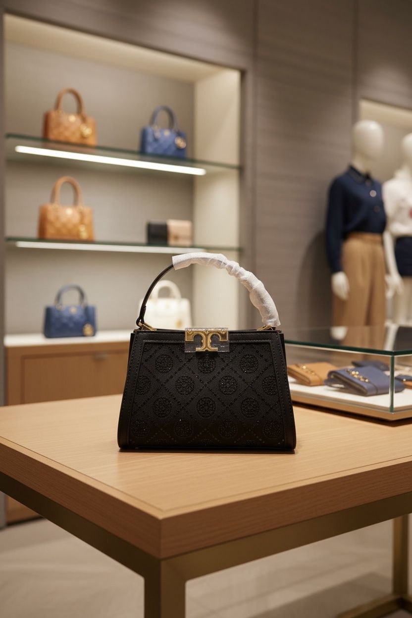 Tory Burch Eleanor Spazzolato Embellished Women's Mini Satchel Bag - Image 4