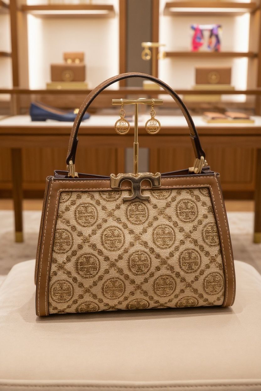 Tory Burch Eleanor Spazzolato Embellished Women's Mini Satchel Bag - Image 3