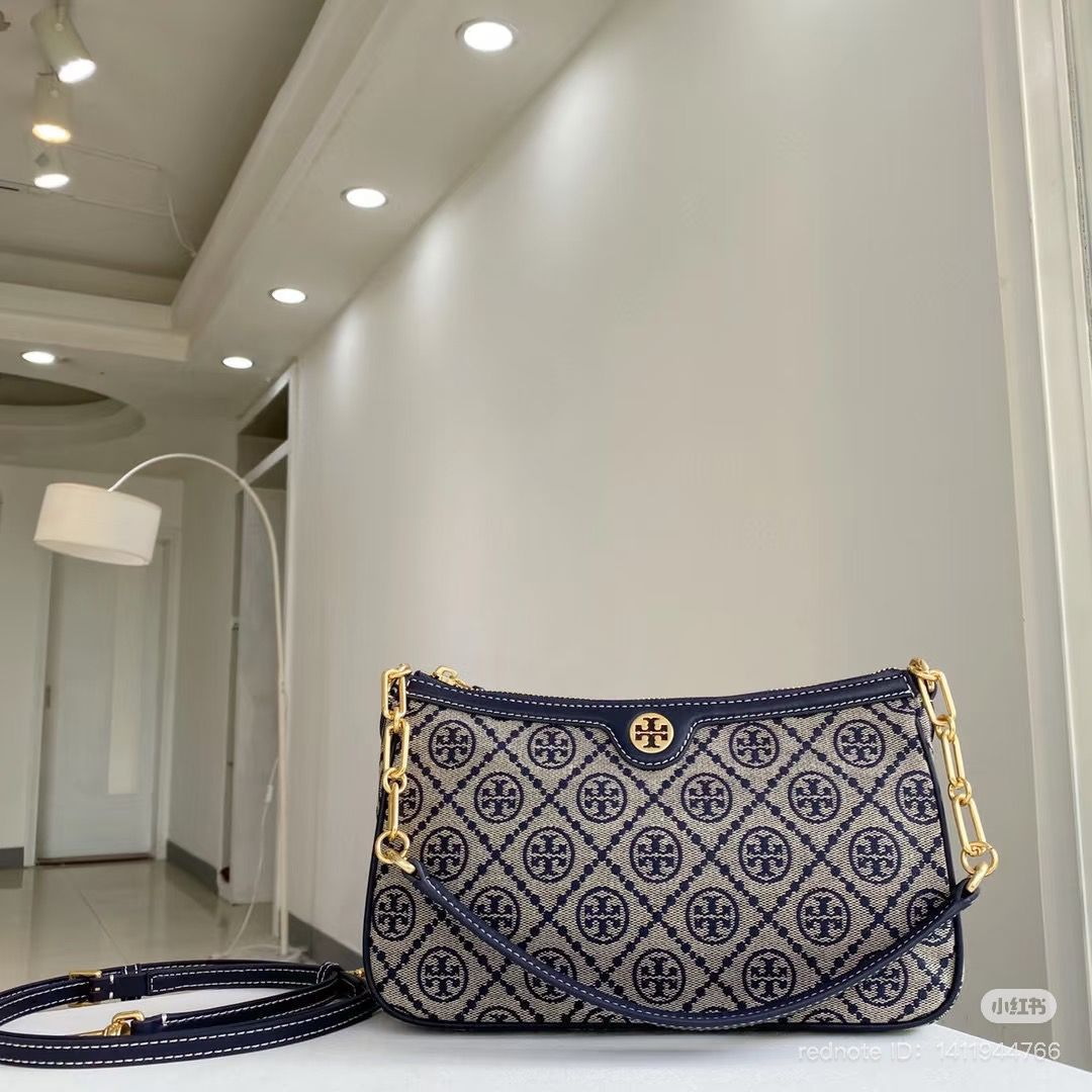 Tory Burch T Monogram Jacquard Studio Women's Shoulder Bag - Image 2