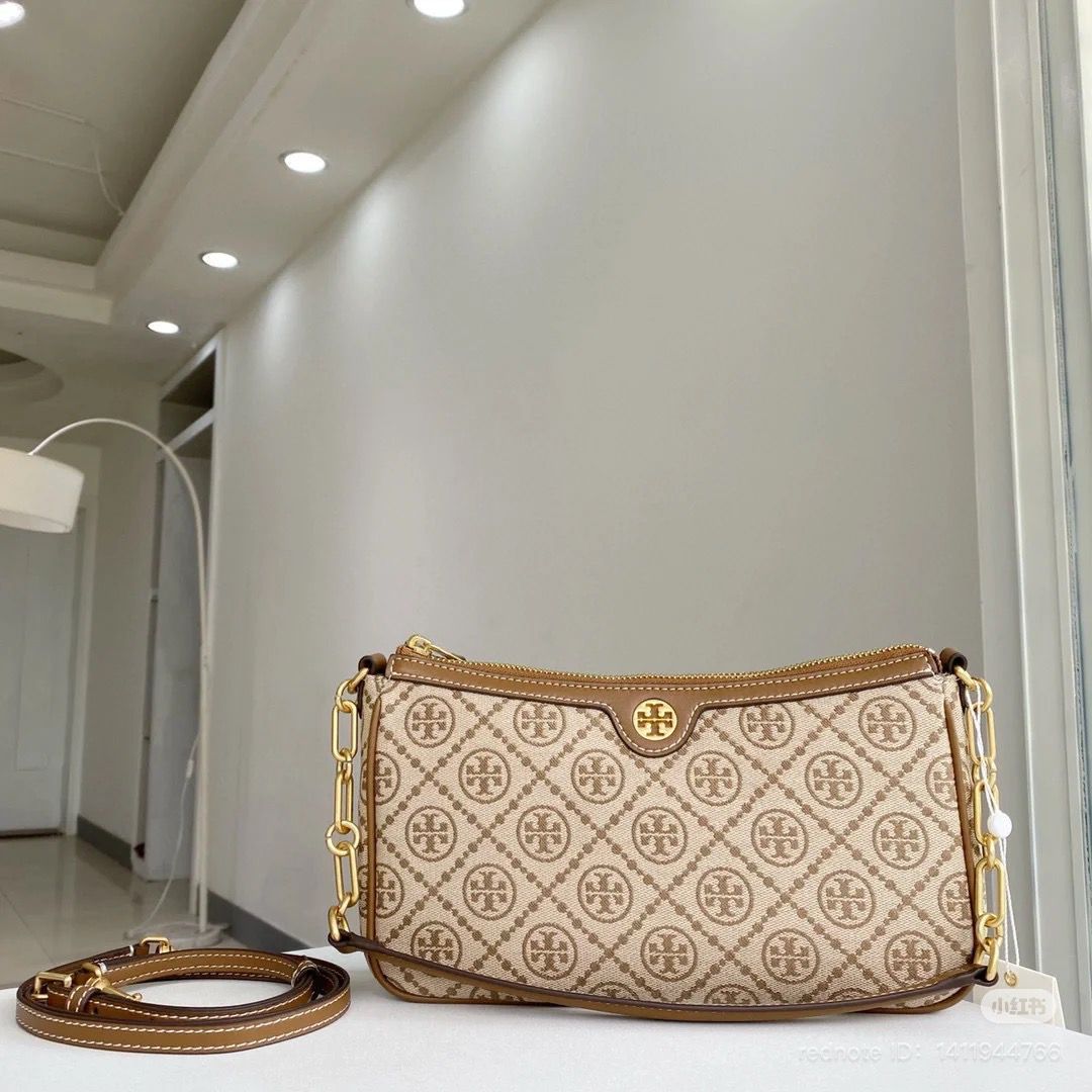 Tory Burch T Monogram Jacquard Studio Women's Shoulder Bag