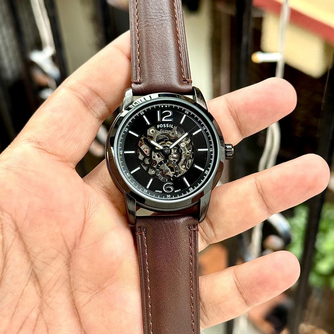 Fossil Heritage Skeleton 42mm Automatic Men's Watch - Image 3