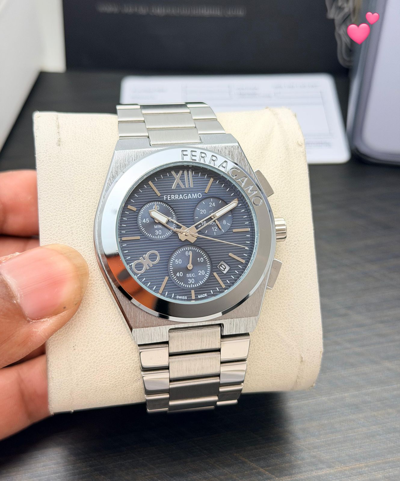 Ferragamo Vega Chronograph 42mm Quartz Movement Men's Watch - Image 3