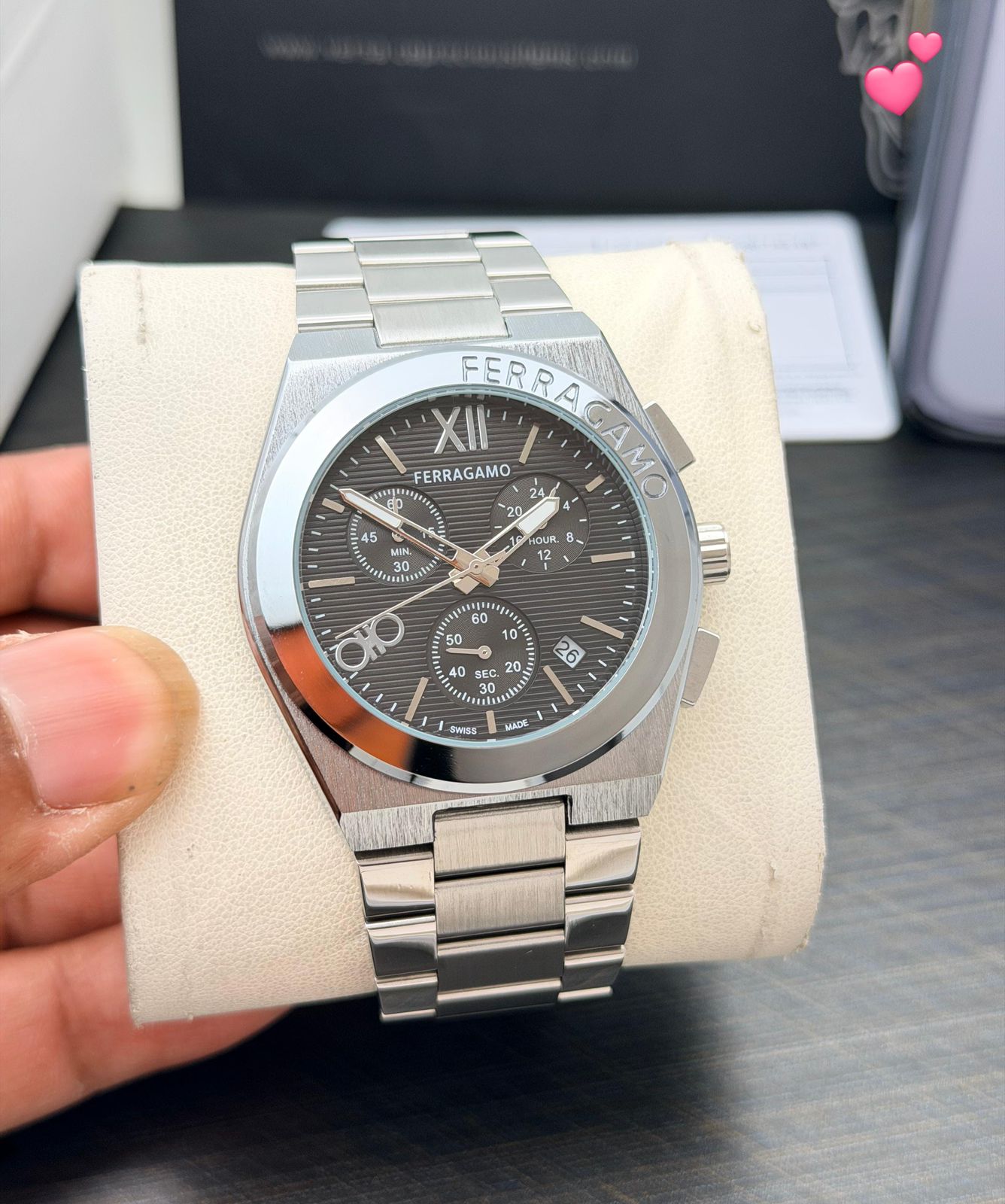 Ferragamo Vega Chronograph 42mm Quartz Movement Men's Watch - Image 4