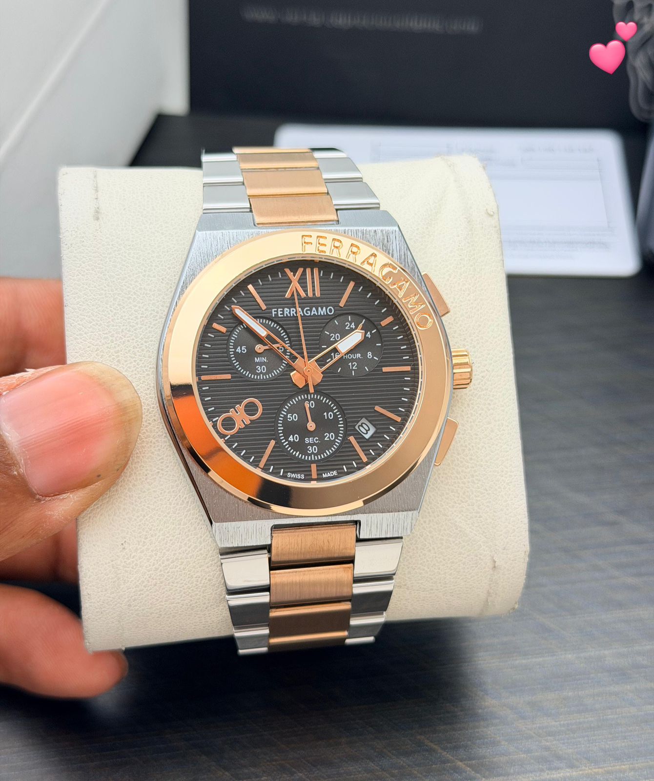 Ferragamo Vega Chronograph 42mm Quartz Movement Men's Watch - Image 6