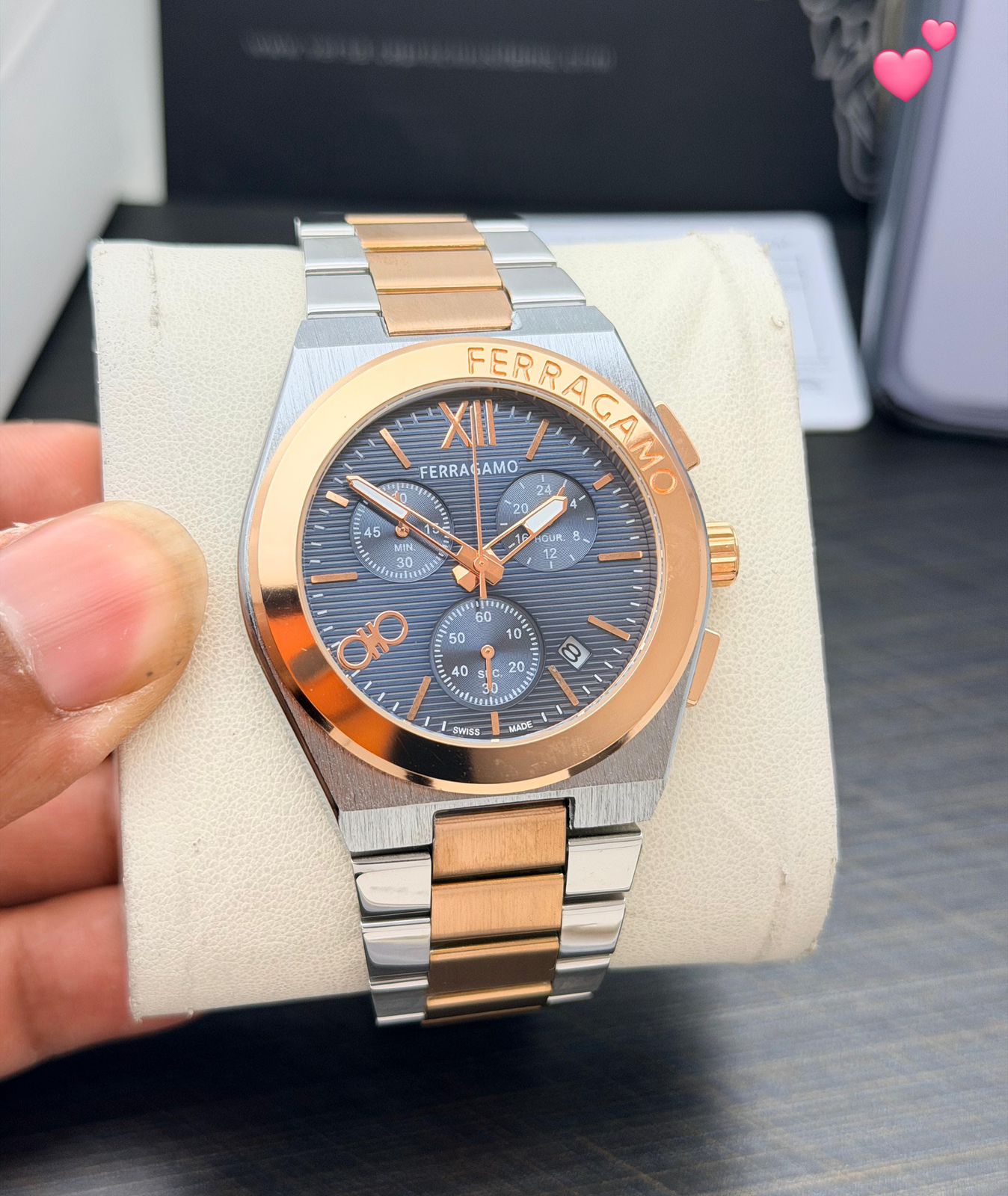 Ferragamo Vega Chronograph 42mm Quartz Movement Men's Watch - Image 8