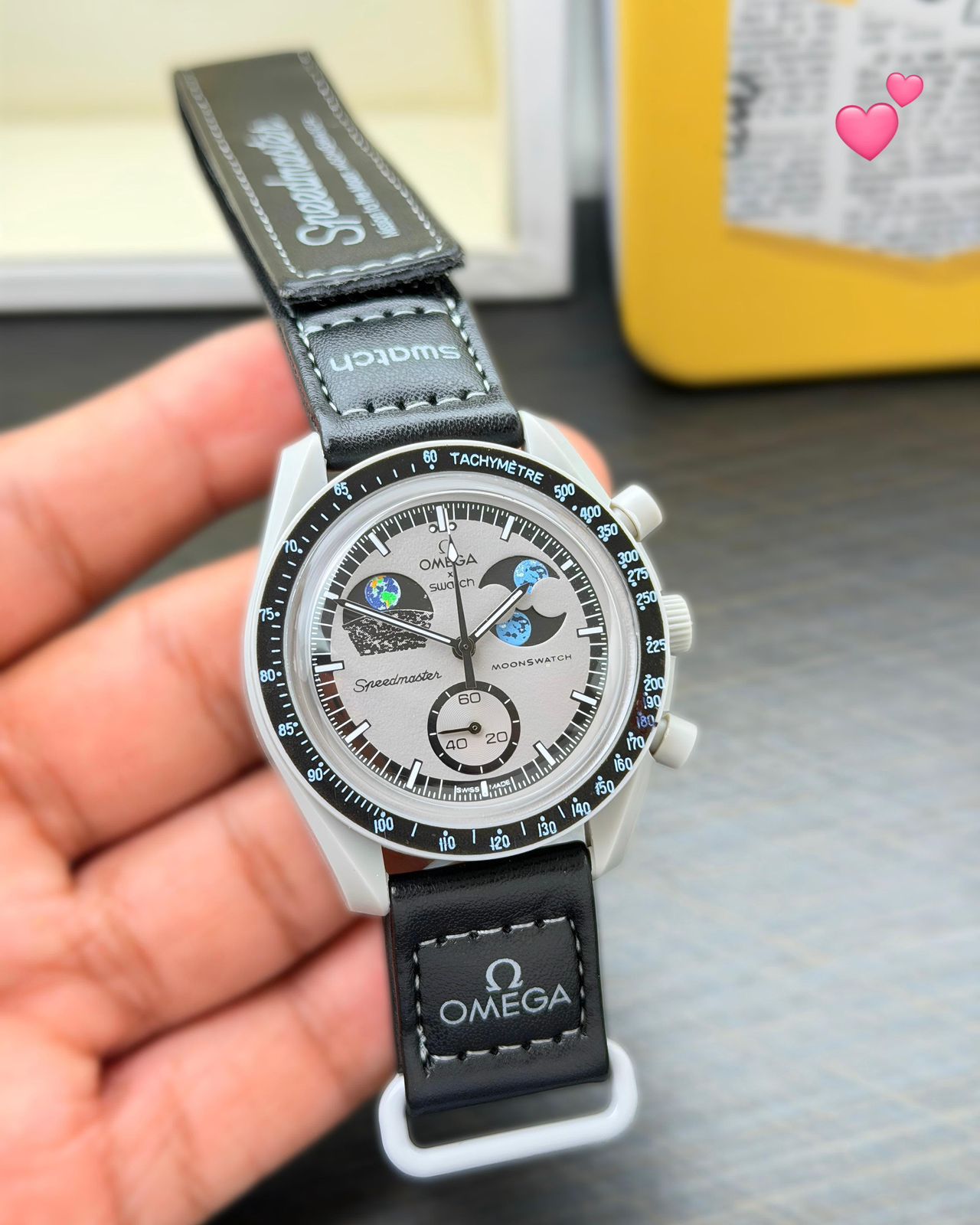 Omega x Swatch Mission on Earth Bioceramic MoonSwatch Quartz Movement Men's watch - Image 6