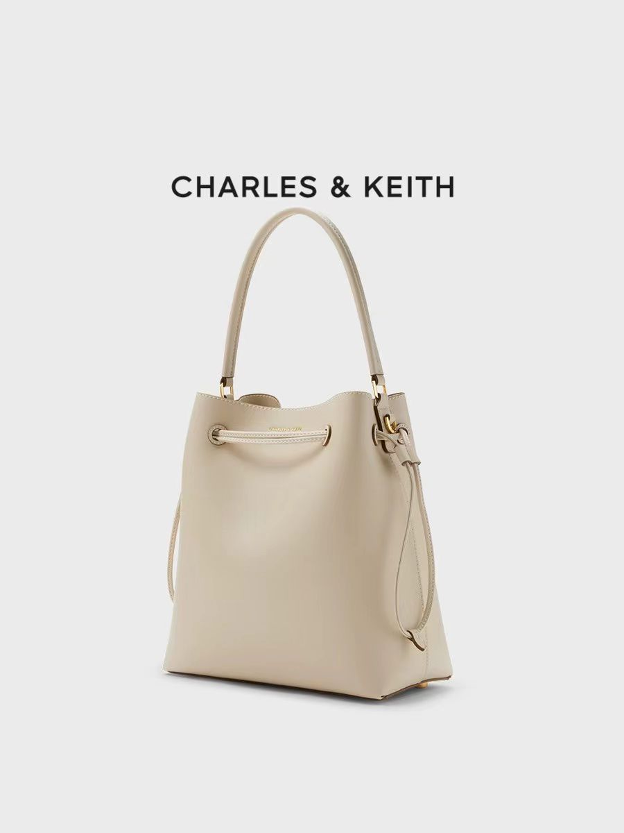 Charles & Keith Bellamy Drawstring Women's Bucket Tote Bag - Image 5